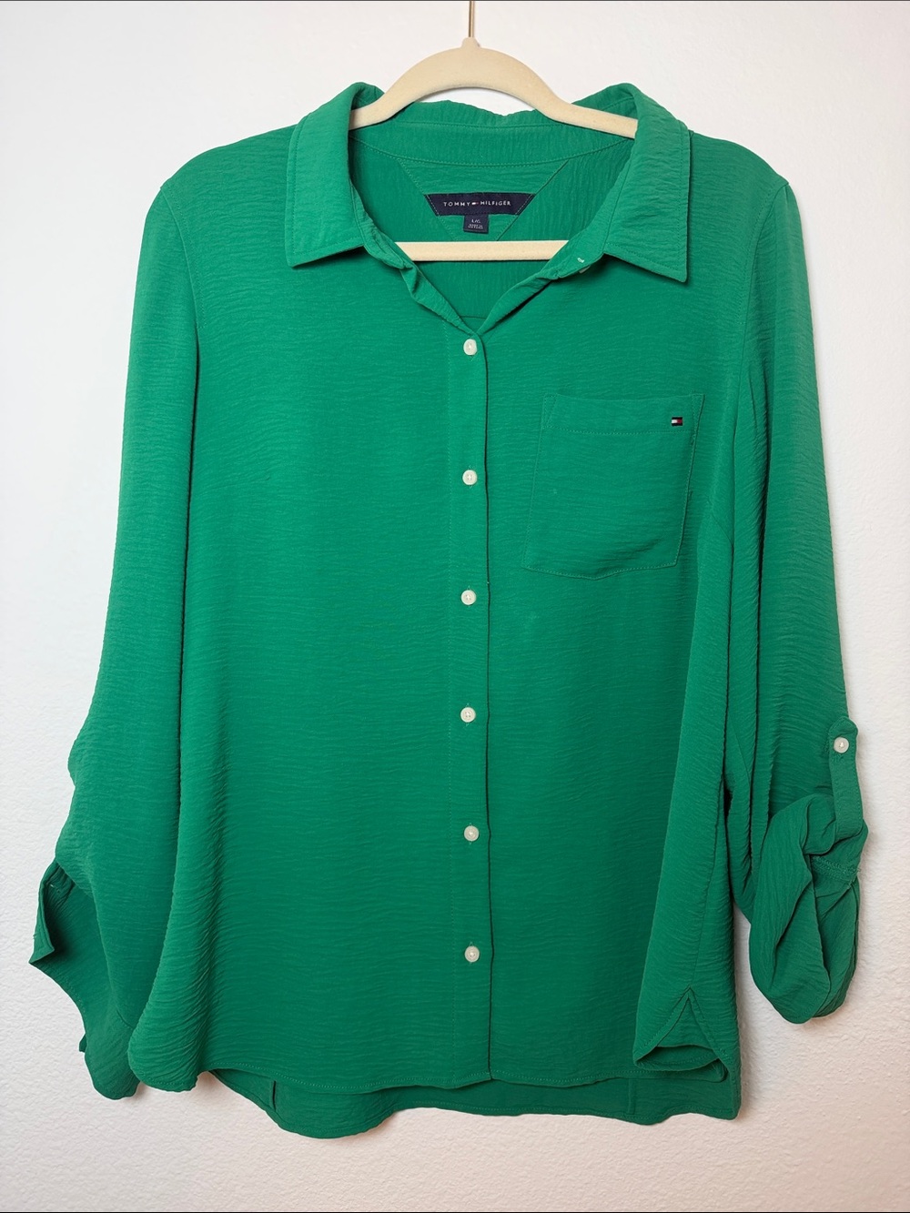 Tommy Hilfiger Emerald Green Button-Down Shirt